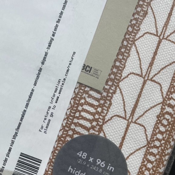 West Elm Gold Dust Echo Print Curtains | 48x96" | qty: 3 Panels - Picture 6 of 7